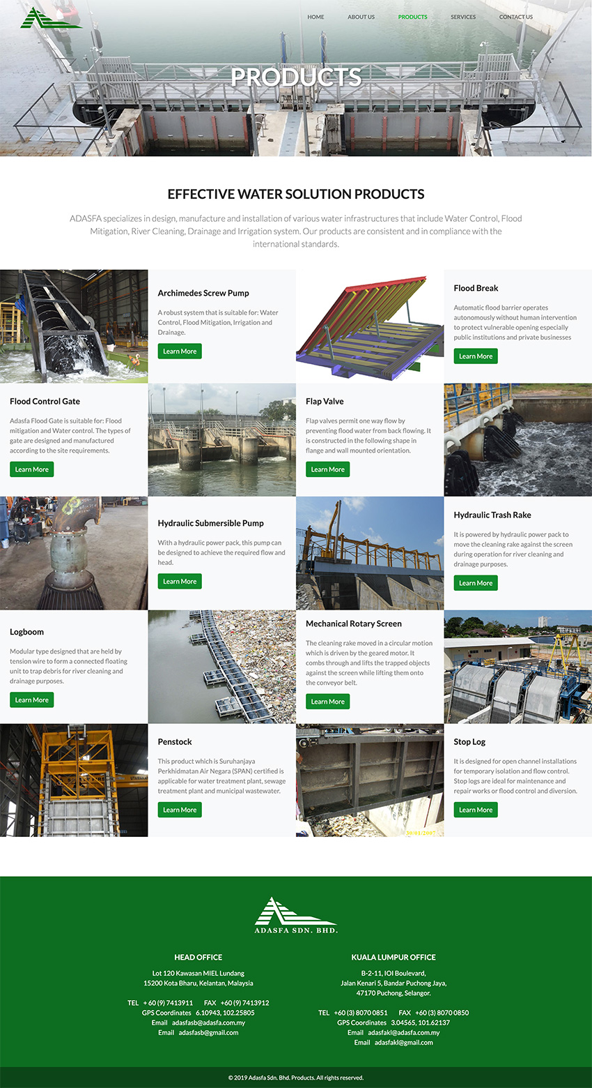Adasfa Website Design