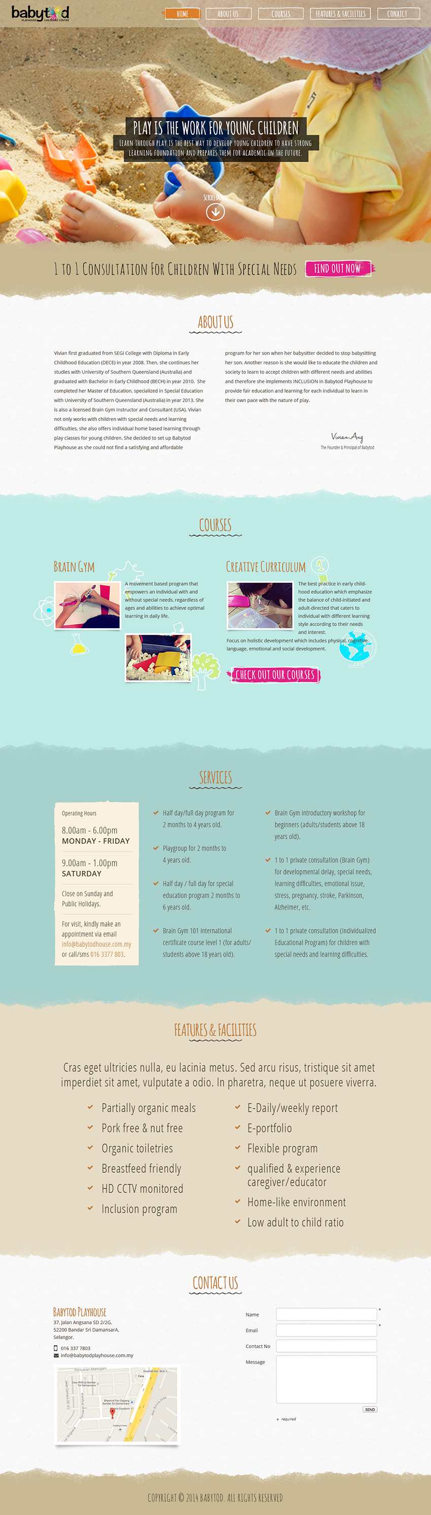 Babytod Playhouse Website