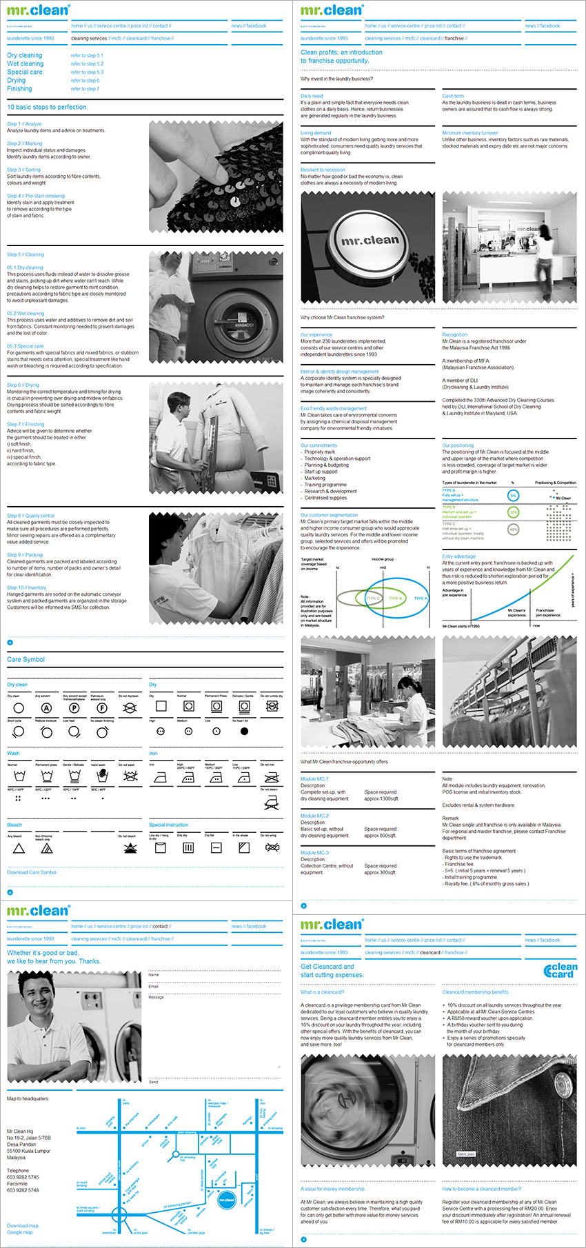Mr Clean Website Design & HTML