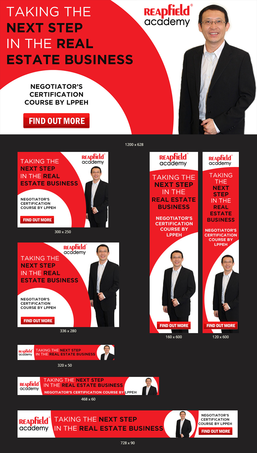 Reapfield Academy Web Banners Design