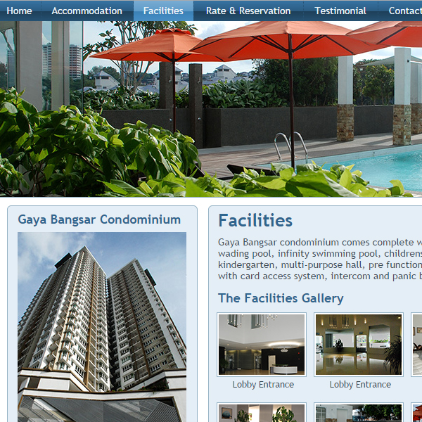 Gaya Bangsar Vacation Stay Website