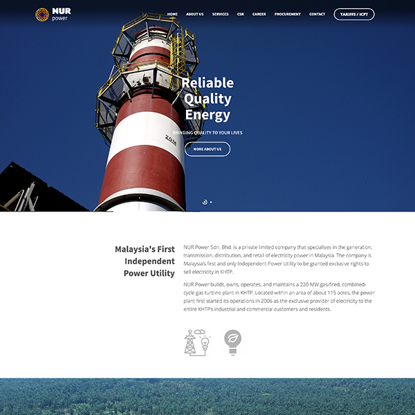 Nur Power Corporate Website
