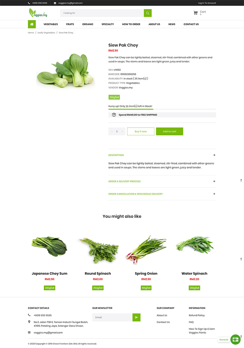 Veggies.my E-commerce Website Design Veggies.my E-commerce Website Design